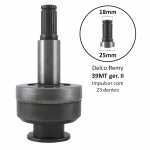 Impulsor 23 dentes Delco Remy 39MT (geração 2 - II) Case Cummins Fiat-Allis New Holland Terex Valtra