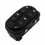 Botão/Interruptor de vidro elétrico quádruplo com trava 12 terminais porta dianteira lado esquerdo LED verde Ford Escort Zetec