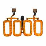 Bobina de campo c/ esc. 12V Iskra (pequena) Case Massey Ferguson Valtra trator - aberta