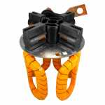 Bobina de campo c/ porta-esc. 12V Bosch Scania - vista frontal