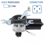 Motor de limpador dianteiro 12V Bosch CHP Chevrolet GM Bonanza Veraneio A10 C10 D10 A20 C20 D20 A40 C40 D40 A60 C60 A70 C70 11000 12000 13000 14000 19000 21000 22000