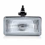 Farol auxiliar antineblina retangular lado direito/esquerdo com lente de vidro para lâmpada H3 universal