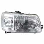 Farol principal com lanterna dianteira de pisca lado direito com lente de vidro para lâmpada H4 Fiat Fiorino Uno Mille