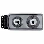 Farol principal duplo lado esquerdo com lente de vidro para lâmpadas H7 Iveco Cursor Stralis Tector Trakker