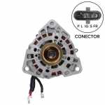 Alternador 28V 80A Bosch C5M c/ chicote MAN Volkswagen Constellation Worker