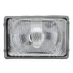 Farol principal lado esquerdo com lente de vidro para lâmpada H4 Chevrolet GM Bonanza Caravan Opala Veraneio