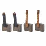 Jogo de escovas 12V 8 x 24 x 18 mm para motor de partida Mitsubishi empilhadeira escavadeira Caterpillar Ford E350 F250 F350