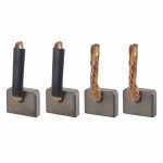 Jogo de escovas 24V 8 x 24 x 18 mm para motor de partida Mitsubishi empilhadeira escavadeira Caterpillar Kobelco SK210 MAN