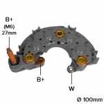 Retificador do alternador 60A / 70A / 80A Denso Isuzu Gemini Toyota Carina Celica - ligações