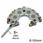 Retificador do alternador 70A Denso Lifan Breez Solano Toyota Camry Celica Paseo