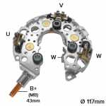 Retificador do alternador 120A Denso Ford Focus Volvo C60 S40 V50
