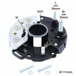 Retificador do alternador 95A / 100A / 120A Iskra Letrika Mahle AAK Case Caterpillar Iveco John Deere Massey Ferguson New Holland Valtra Zetor