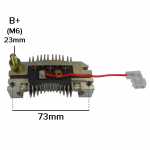 Retificador do alternador 60A / 65A Magneti Marelli AA125R Fiat Tempra Mercedes-Benz Classe E Renault Express R5 R9 R11 Seat Ibiza Málaga Ronda - ligações