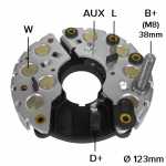 Retificador do alternador 90A Bosch N1 Audi 80 90 100 200 Seat Toledo Volkswagen Golf Jetta Passat Santana Transporter - ligações