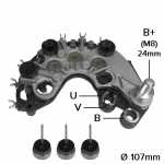 Retificador do alternador 90A Valeo SG9B Nissan Livina Renault Clio Espace Kangoo Laguna Logan Mégane Sandero Scénic Thalia - ligações