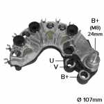 Retificador do alternador 120A Valeo SG12S Citroën C4 Xsara Picasso Peugeot 307 - ligações