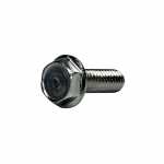 Parafuso cabeça sextavada flangeada para fechamento da tampa do rolamento no alternador Delco Remy / Arno Chevrolet GM Chevette Kadett Monza Opala