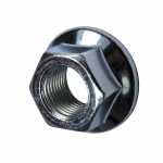 Porca sextavada flangeada para chave fixa de 24mm com altura de 16mm e rosca M16 x 1.5 para fixação da polia do alternador Bosch NCB2 Scania séries P/R/T 114/124