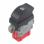 Botão/interruptor de vidro elétrico simples 6 terminais porta dianteira lado esquerdo Renault Master G2 (2002 até 2013)