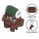 Resistência do eletroventilador/ventoinha do radiador Citröen Jumper Fiat Doblò Ducato Idea Palio Weekend Strada Peugeot Boxer (OR36) (base original cor marrom)