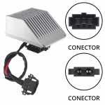 Módulo de controle eletrônico (resistência) do eletroventilador interno da caixa evaporadora Audi A2 Seat Ibiza Skoda Roomster Volkswagen Polo (2002 até 2014)