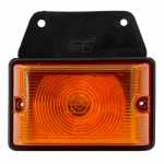 Lanterna lateral âmbar com suporte flexível de borracha lado esquerdo/direito universal