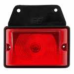 Lanterna lateral vermelha com suporte flexível de borracha lado esquerdo/direito universal