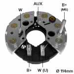 Retificador do alternador 80A Bosch Thermo King SB-III - ligações