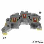 Retificador do alternador 130A / 140A Delco Remy CS130 / CS144 Cadillac DeVille Chevrolet GM Omega Vectra -  ligações
