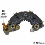 Retificador do alternador 90A Denso Chrysler Toyota Celica - ligações