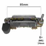 Retificador do alternador 40A / 90A Mitsubishi - ligações