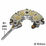 Retificador do alternador 100A Denso Lexus GS300 GS430 Toyota Crown - ligações