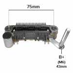 Retificador do alternador 60A Mitsubishi L300 - ligações