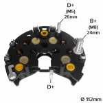 Retificador do alternador 70A / 80A / 85A / 90A Bosch KC Audi A4 A6 Iveco Daily Peugeot 306 405 Volkswagen Gol Parati Passat Quantum Santana Saveiro - ligações
