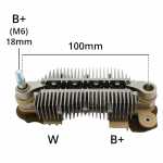 Retificador do alternador 120A / 130A Mitsubishi Nissan Frontier Navara Pathfinder