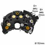 Retificador do alternador 70A / 80A / 90A Bosch KC Citroën Berlingo Evasion Xantia XM Xsara ZX Fiat Ulysse Mercedes-Benz Classe SLK Peugeot 306 406 605 806 Partner - ligações