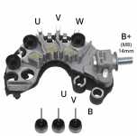 Retificador do alternador 105A / 150A Valeo SG10S Chevrolet GM Colorado Malibu GMC Canyon Isuzu I280 I350 Oldsmobile Alero Pontiac Sunfire Saturn Vue