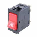 Botão/interruptor de alerta/emergência 24V Ford Cargo antigo (ano até 2012) 1722 1932 2422 2428 2622 2632 2932 3132 4432 4532 5032 6332