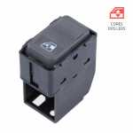 Botão/interruptor de vidro elétrico traseiro portas traseiras lado esquerdo e direito Volkswagen VW Gol Parati G2 (bola/bolinha) CLi GL GLS GTi TSi (tecla cinza escuro) 1998 até 2000