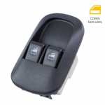 Botão/interruptor de vidro elétrico duplo porta dianteira lado esquerdo Peugeot 206 207 modelo para adaptação