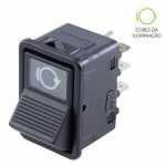 Botão/interruptor do freio motor 12V / 24V Mercedes-Benz MB AGL (cara preta) 1113 1114 1213 1313 1314 1318 1517 1519 1520 1524 1924 1929 2013 2014 2219 Marcopolo ônibus Volare