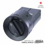 Botão/interruptor chave de luz farol baixo 12V Volkswagen VW Gol Parati Saveiro G3 1999 até 2006 compatível com farol duplo