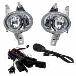 Kit farol auxiliar de milha (longo alcance) com lente de vidro para lâmpada H11 com botão interruptor e chicote Peugeot 206