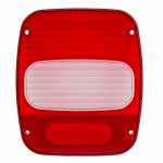 Lente para lanterna traseira bicolor lado direito/esquerdo Ford Cargo Volkswagen Constellation Delivery