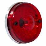 Lanterna lateral redonda vermelha com lente lisa Ø 86 mm lado direito/esquerdo universal