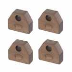 Jogo de escovas 12V 6.5 x 19.1 x 15.7 mm para motor de partida Delco 5MT / 8MT / 10MT C10 C20 Chevrolet Opala Veraneio Clark empilhadeira