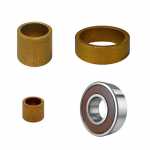 Kit de buchas do motor de partida Iskra Case Challenger John Deere MAN Mercedes-Benz Valmet Valtra Zetor (c/ bucha intermediária c/ parede fina)