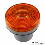 Lanterna traseira/dianteira âmbar Ø 70 mm lado direito/esquerdo universal