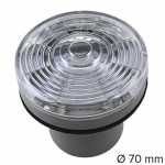 Lanterna traseira/dianteira cristal Ø 70 mm lado direito/esquerdo universal