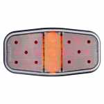 Lanterna traseira bicolor multifunção canoinha de LED 12V lado esquerdo/direito universal